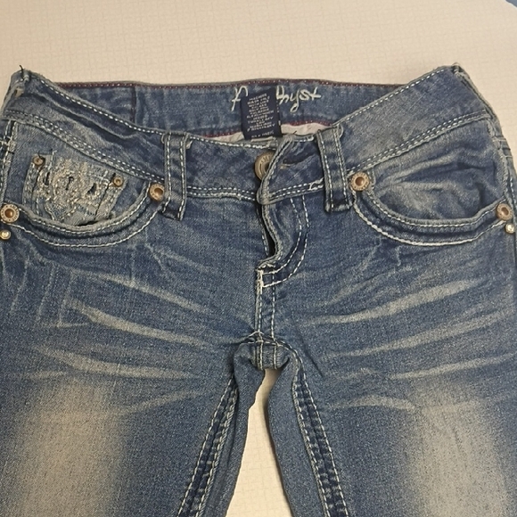 Amethyst Jeans Blue Boot Cut with Intricate Pocket Design - Picture 4 of 5